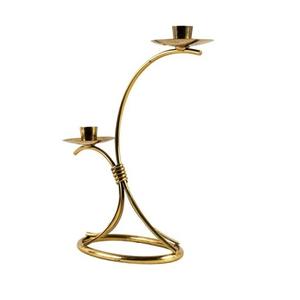 Gold Plated Metal Candleholder Home & Hotels Tabletop Vintage Design Handmade <b>Candle</b> <b>Holder</b> Wedding Decorative <b>Candles</b> Stand - Product Image 1