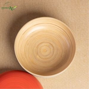 Cuenco de Bambú Espiral Escultural Clásico, Hecho a Mano, Ecológico, Pieza Decorativa y para Servir de Bambú Natural - Product Image 6
