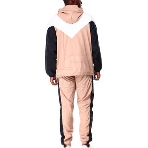 Conjunto de Chaqueta y Pantalón Cortavientos con Tela Suave y Estilo Sencillo para Uso Diario - Product Image 3