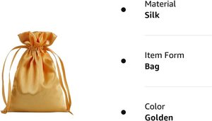 Sacs cadeaux en soie dorée à cordon pour noël, mariage et fête, sac de luxe en velours OEM fabriqué au Vietnam - Product Image 6