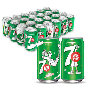 Bebida carbonatada con sabor a limón y lima 7UP, latas mini de 320 ml, paquete de 30 unidades para minibares de hoteles y hostelería al por mayor - Product Image 5