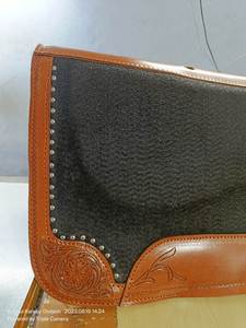 Almohadilla de sillín ecuestre de venta superior, humectante absorbente de fieltro ligero, Material sintético, cuero mecanizado, cúpulas S.S, Para Caballo - Product Image 3