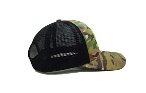 Mode sportive et tendance pour adultes, casquette de camionneur en maille respirante camouflage à 6 panneaux avec logo personnalisé, fabriquée à Injae Vina Headwear - Product Image 3