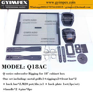 Accessoires d'armoire de subwoofer <span class=keywords><strong>Audio</strong></span> professionnel raccords système de matériel de pièces de gréement en gros matériel de subwoofer Q18 - Product Image 3