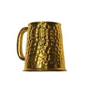 Taza de latón más vendida para el hogar y la Mesa del hotel El mejor diseño Taza para beber de oro natural hecha en casa - Product Image 1