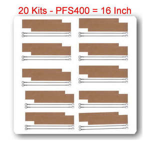 20 kits d'éléments chauffants de remplacement 2 mm + 20 PTFI pour scelleuse à impulsion 16 PFS400 - Product Image 1