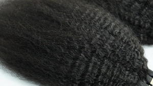 Hot Black yaki cinta recta en la extensión del cabello Real Vietnamse Human producto caliente para la venta-estilo de cabello de tendencia caliente - Product Image 2