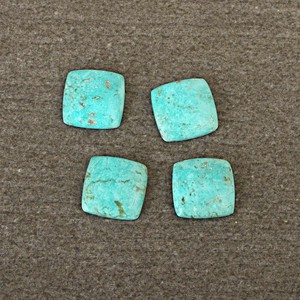 Pierres précieuses naturelles en turquoise de l'Arizona, taille personnalisée, forme carrée, cabochons pour la fabrication de bijoux, pierres précieuses faites à la main - Product Image 4