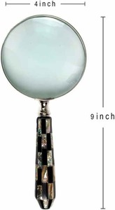 Cổ điển cầm tay Kính lúp để đọc bản đồ kiểm tra Câu Đố số lượng lớn Mua kính lúp Ấn Độ - Product Image 2