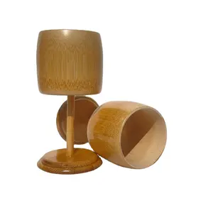 Tableware Eco-friendly Handmade Mug Reusable Drinking 100% Natural Bamboo Cups ecofriendly