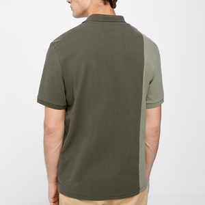 Hombre 100% Algodón Puro Transpirable para Polo Patrón Sólido Cuello de Botones Manga Corta Prendas de Punto Estampadas para Verano - Product Image 2