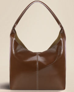 High Quality Women's Bowling Bag PU Custom Logo Fashionable Zipper Shoulder <b>Handbag</b> Canvas Lining Factory Price - Product Image 1