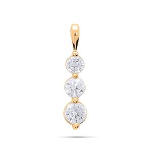 Colgante Redondo con Diamantes para Mujer - Product Image 3