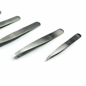 Venta caliente de lujo Rosa conjunto 6 torcedores inclinados de acero inoxidable acabado de espejo pinzas para astillas de pelo cejas de alta calidad - Product Image 4