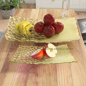 Bol de centre de table haut de gamme pour la décoration de la maison, présentoir de service décoratif élégant pour la salle à manger et l'accueil - Product Image 2