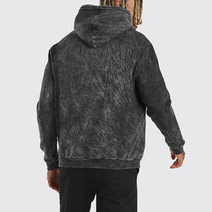 Offre Spéciale Hommes Impression Personnalisée Logo Soleil Délavé Sweat À Capuche Surdimensionné Vintage Acide Lavé Pull Top Vente Français Terry Polaire - Product Image 2