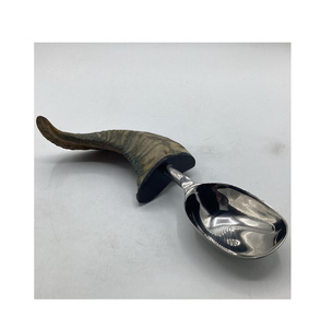Ensemble de cuillères en acier inoxydable et corne de buffle d'eau Ensemble de couverts avec cuillère à dessert royale à prix abordable - Product Image 1