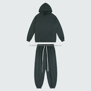 Sudadera Deportiva para Hombre, Holgada, Lisa, Gruesa, con Cuello Redondo # Sudadera con Capucha de Felpa, Tejido de Punto - Product Image 3