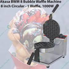 Nouvelle machine à gaufres à bulles Akasa 8 pouces circulaire électrique portable BWM 8 garantie indisponible - Product Image 6