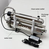 Filtre à eau domestique manuel 1000L/H pour robinet de cuisine, purificateur d'eau en acier inoxydable avec lampe UV – Vente directe usine