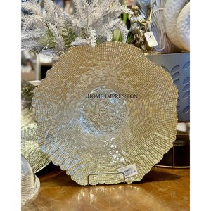 Juego de 2 bandejas de aluminio con forma de hoja para comida y dátiles, vajilla para el hogar de calidad de lujo, Decoración de mesa, bandeja para mezclar alimentos en la India - Product Image 5