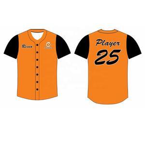 Ropa de béisbol y softbol Jersey Ropa deportiva personalizada Camiseta de béisbol en blanco Impresión por sublimación OEM - Product Image 1