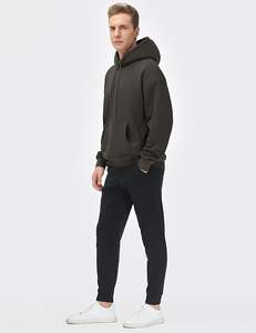 Suministro Directo de Fábrica, Muestra Gratis, Sudadera con Capucha para Hombre, Forro Polar, Teñida, Poliéster/Algodón, Secado Rápido, Colores Sólidos Personalizados - Product Image 6