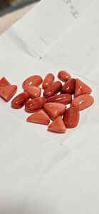 Coral rouge italien, pierre précieuse naturelle, pierre précieuse en vrac, fabrication de bijoux, autre forme, qualité fine, boucles d'oreilles, bague - Product Image 3