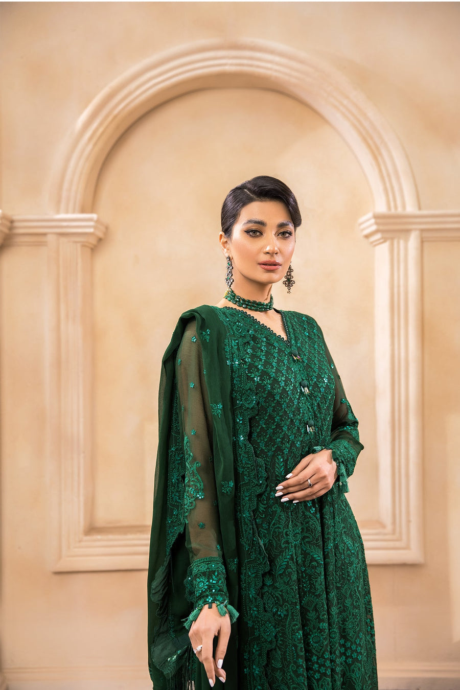 dark green pakistani party dresses Ganni Printed Cotton Mini Dress in Multicolor – Leigh's of Breton Village