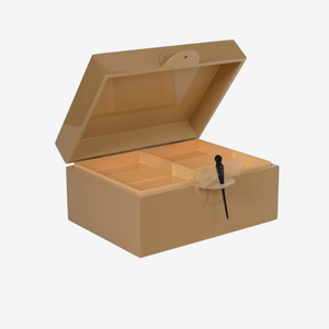 Caja de Madera Decorativa de Lujo Moderna con Acabado Lacado, Logotipo Personalizado Grabado, Organizador de Joyas en Colores Vibrantes, para Regalos - Product Image 5