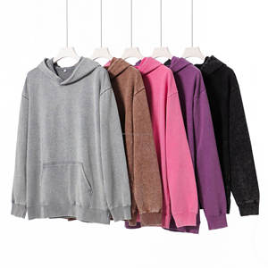 Sudadera con Capucha Batik Personalizada de Alta Calidad para Hombre, 370GSM, Felpa Francesa, Lavado Ácido, Estilo Retro Desgastado, Talla Grande - Product Image 1