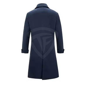 Abrigo largo de invierno para hombre, mezcla de lana, ropa informal Formal, abrigo cálido elegante, diseño personalizado a medida - Product Image 2