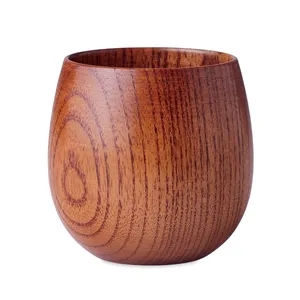 Mug en bois de chêne OVALIS durable de 250 ml, articles promotionnels pour boissons - Product Image 5