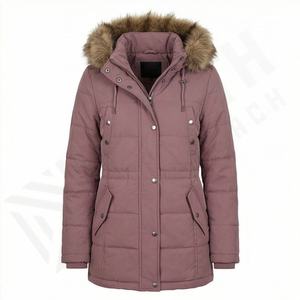 Comfortable Wool Jacket Parka <b>Men</b> Women Quilted Baseball Varsity Coat Warm Winter Long Letterman Style Insulated <b>Thermal</b> Apparel - Product Image 1