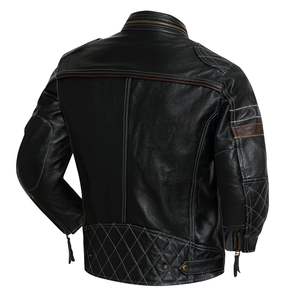 Veste en cuir de moto classique Vêtements d'extérieur intemporels pour un usage quotidien - Product Image 6