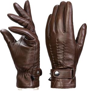 Guantes de Cuero Personalizados para Mujer, Súper Suaves, Cálidos, Transpirables, con Pantalla Táctil, Antideslizantes, Térmicos, Casuales, para Exteriores y Playa - Product Image 1