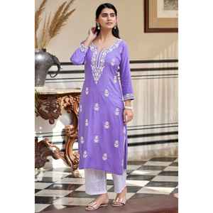 Colección de la Marca Ethenic, Salwar Kameez Moderno de Viscosa Pesada con Bordado de Lentejuelas Chandar, Diseño Reversible para Fiestas - Product Image 1