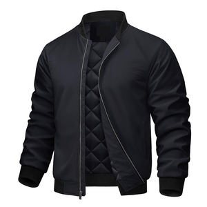 Veste bomber pour homme avec logo personnalisé, veste décontractée, légère, vêtements de sport, veste respirante, veste de baseball, taille oversize - Product Image 1