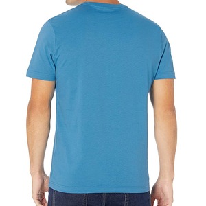 Camiseta de hombre con estampado personalizado de alta calidad, tejido de punto de manga corta de estilo sólido informal con logotipo frontal - Product Image 5