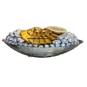 Bol à chocolat en métal avec support Bol à chocolat décoratif fait à la main pour mariage Nouveau bol à chocolat design élégant classique - Product Image 6