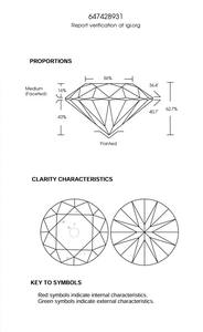 B2B D'Vins Bijoux pour GIA Certifié 1.01 CT Lâche Diamant Blanc Naturel Rond J Couleur FL FLOW Pureté EX Coupe Polie - Product Image 4