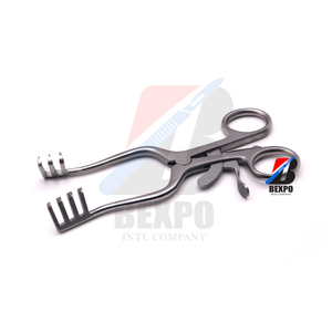 Retractor Weitlaner, retractor de retención automática, puntas romas, 3x4, instrumentos quirúrgicos veterinarios de acero inoxidable - Product Image 3