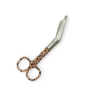 Tijeras de corte de vendaje de yeso Lister de primeros auxilios dentales médicos tijeras quirúrgicas Acero inoxidable 14 Cm leopardo fantasía CE ISO - Product Image 4