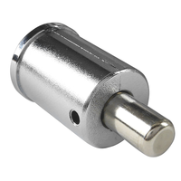 Serrure à cylindre antivol ABA pour véhicule, finition chromée en laiton zingué, 2 clés, entraxe 80/70 mm pour un rangement sécurisé