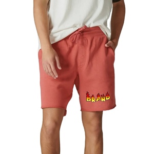 Latest Fashion Vintage Casual 100% Cotton short solid <b>colour</b> custom DTF Logo printed street wear Shorts for Men - Product Image 1
