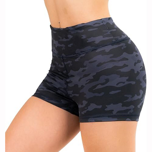 Short de compression athlétique avec logo personnalisé en gros Short doublé 2 en 1 Short de sport pour la course à pied pour les femmes - Product Image 3