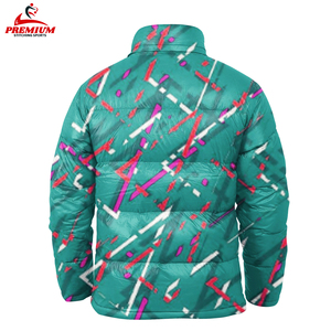 Veste matelassée unisexe ample, personnalisation par sublimation sur le devant, bulle, printemps, imperméable, respirante, jacquard en laine, broderie élégante - Product Image 5