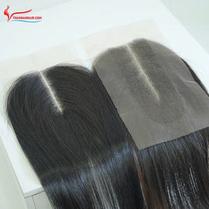 Vente en gros Extensions de cheveux humains vierges Remy vietnamiens pour fermeture de perruque Machine à tisser les cheveux raides double trame - Product Image 4