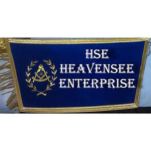 Manchettes brodées maçonniques Gold Bullion Regalia pour les officiers de la loge franc-maçonnique - Product Image 1