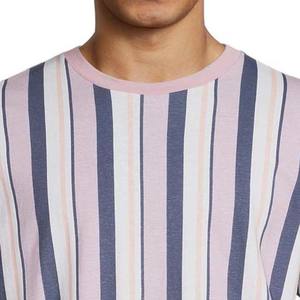 Diseño a rayas nuevo estilo de moda Casual en blanco cuello redondo ropa de manga corta Hombre Camisetas 100% algodón verano Streetwear camisetas - Product Image 5